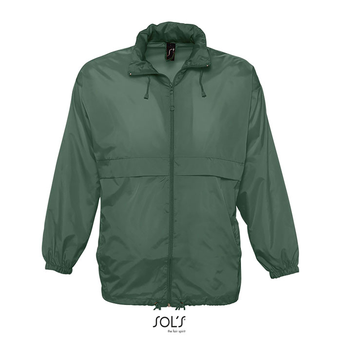 Veste coupe vent publicitaire SURF Vert Foret/Blanc